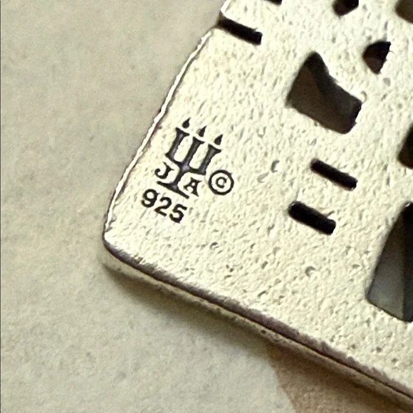 James Avery Retired Faith Hope Love 3D sterling silver charm EUC cut - Picture 7 of 7